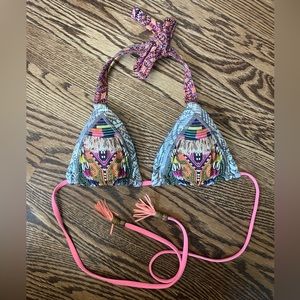 EUC Maaji boho sliding triangle bikini top